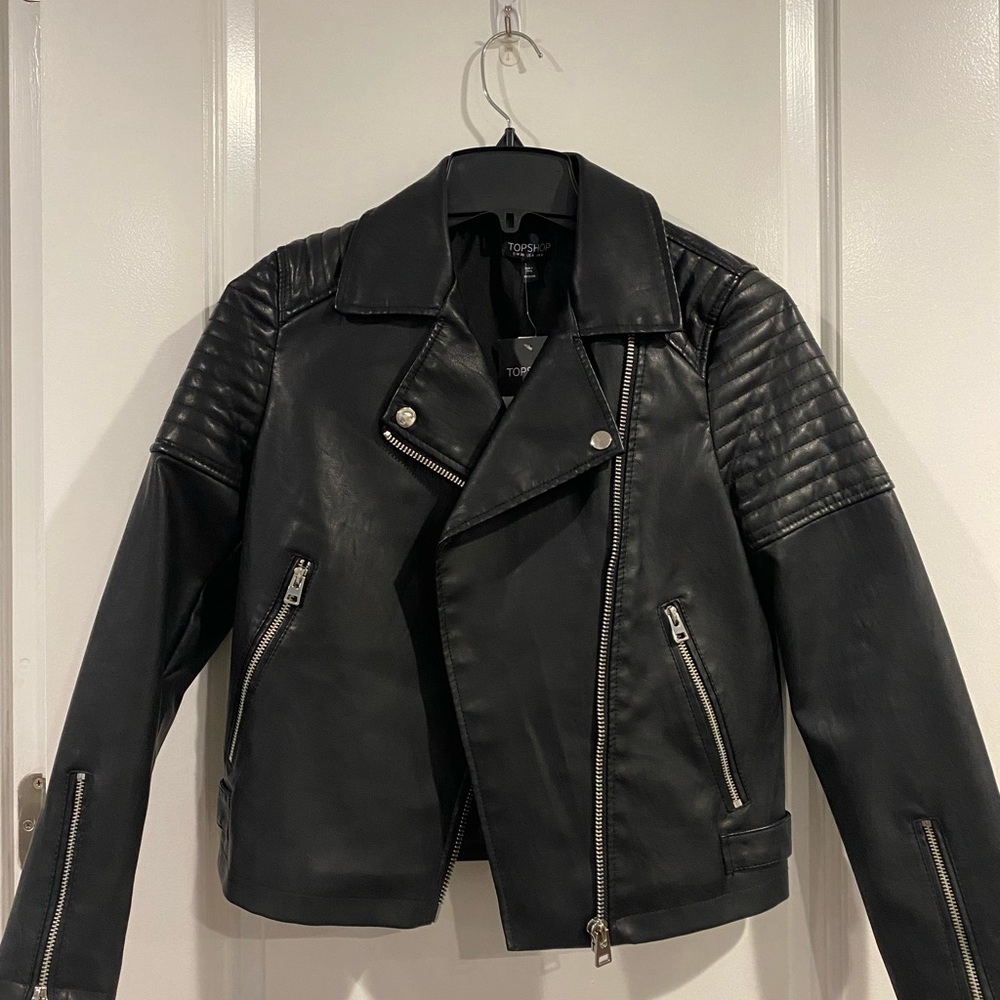 Top Shop black leather jacket